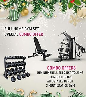 Ensemble complet d'équipement de gym à domicile miracle fitness - offre spéciale