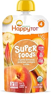 Aliment biologique pour bébé happy family usda stage 4 contient de la banane