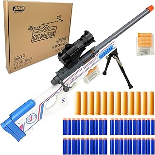 Pistolet de tir agm mastic awm 40 fléchettes officielles 4 clips