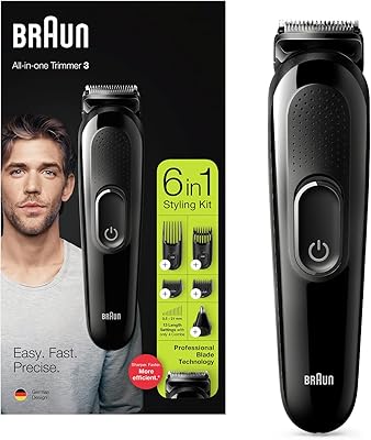 Tondeuse de toilettage multifonction 6 en 1 braun, noire, modèle mgk3220