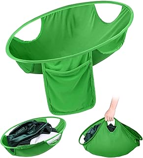 Panier à linge pliable de 27", panier à linge en nylon, trieur