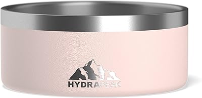 Bol pour chien hydrapeak bols en acier inoxydable antidérapants pour eau ou nourriture
