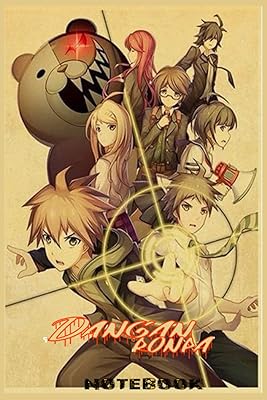 Cahier danganronpa : journal cadeau jornal/agenda, grimoire vert pour les amateurs d'anime