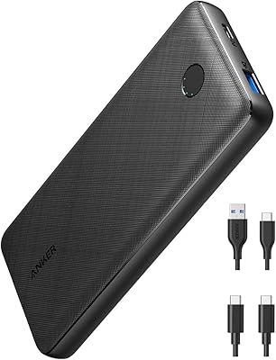 Anker power bank, chargeur portable usb-c 20 000 mah avec alimentation 20 w
