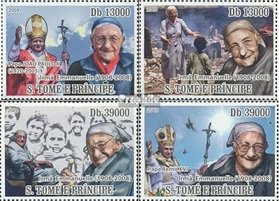 Livre sao tomé et principe 3847-3850 (édition complète.) 2009 soeur emmanuelle (timbres