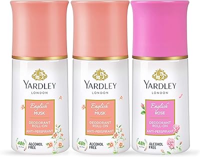 Yardley london roll on english blossom 2 x 50 ml + rose anglaise