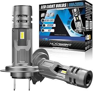 Novsight ampoule de phare led compacte 1:1 h7, 300 % super lumineuse, feux
