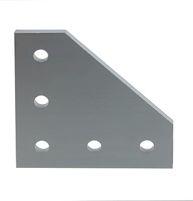 Série 20 5 emplacements - renfort d'angle de plaque plate à 90 degrés