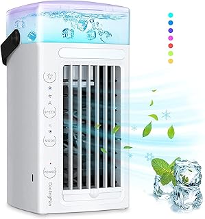 Climatiseur portable 4 en 1 pour ordinateur portable, utilisez uniquement un humidificateur d'air à eau propre, pour la maison, le bureau, le travail en extérieur. Votre centre commercial virtuel au Sénégal : Diaytar