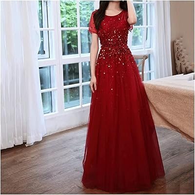 Yebdd robe de mariée robe de fiançailles robe de banquet féminine performance robe