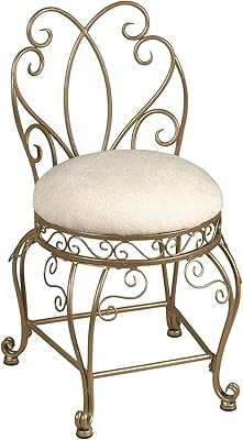 Touch of class gianna venetian gold vanity chair fabriqué en métal