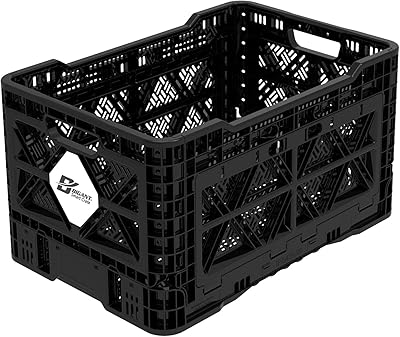 Caisse à lait en plastique pliable et empilable robuste bigant