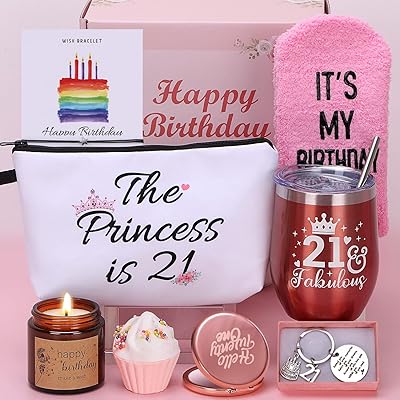 Cadeaux de 21e anniversaire pour femmes paniers amusants son joyeux anniversaire