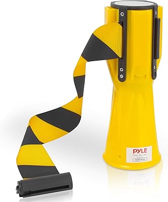 Ruban conique d'avertissement de danger rétractable pyle, magnétique résistant aux intempéries, ruban conique