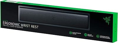 Repose-poignet ergonomique razer standard pleine taille, cuir velours