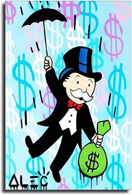 Affiche d'art sur toile imprimée cjq alec monopolis parachute affiche mural moderne