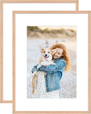Cadre photo en bois de chêne compatible avec les images de taille 30x40