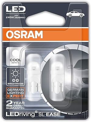 Feu de stationnement led osram t10 2825dw-02b (12v, 1w) pour tous les modèles