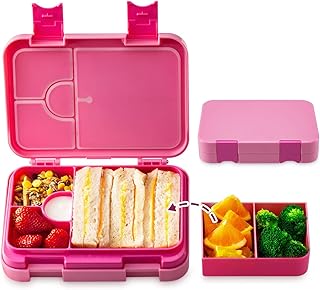 Boîte à déjeuner bento multi-usage pour enfants récipient étanche 6 compartiments avec compartiment