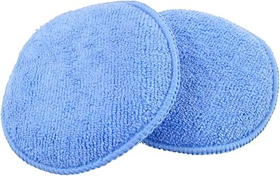 2pcs tampons de cire de voiture en microfibre souple soldotm pour le polissage