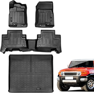 Tapis de sol et tapis de coffre de voiture compatibles avec toyota fj