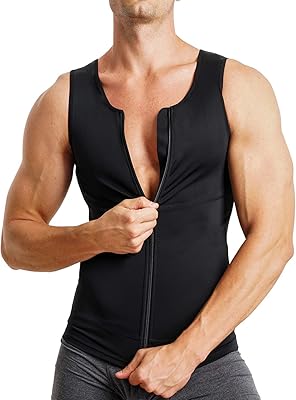 Chemise de compression amincissante sans manches pour hommes, maillot de corps sans manches