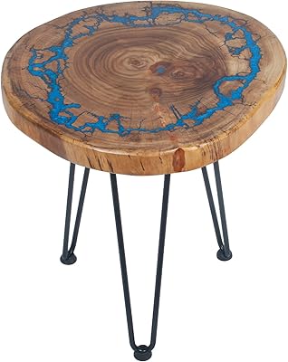 Table d'appoint gedsold en bois naturel live edge pour chambre à coucher