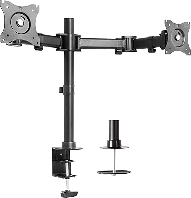 Bras pour double moniteur entièrement réglables/support articulé pour deux moniteurs lcd led jusqu'à
