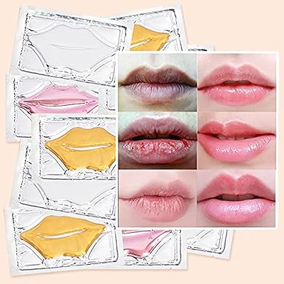6 pièces/ensemble de masque spécial pour les lèvres hydratant au collagène cristal manal