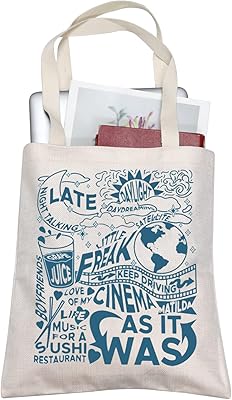 Sac fourre-tout inspiré de la chanson du chanteur idée cadeau pour femme, sac