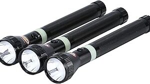 Lot de 3 lampes de poche led rechargeables olsenmark, portée de 500 mètres, noir \"garantie 1 an\""". Diaytar : Des promotions exceptionnelles toute l'année pour tous les Sénégalais