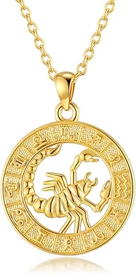 Collier signe du zodiaque pour femmes, constellation, pièce d'or, pendentif, horoscopes, bijoux, cadeau