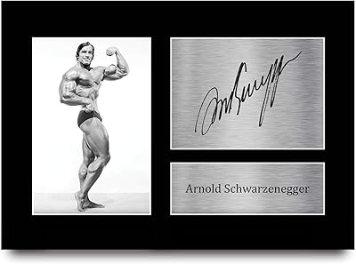 Hwc trading a4 arnold schwarzenegger mr olympia gifts photo autographe imprimée et signée