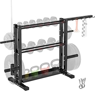 Support d'haltères pro iron, support de stockage de poids à 3 niveaux