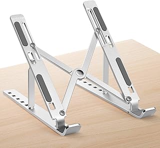 Support portable réglable en aluminium fokkar pour ipad macbook pro tablettes et ordinateurs