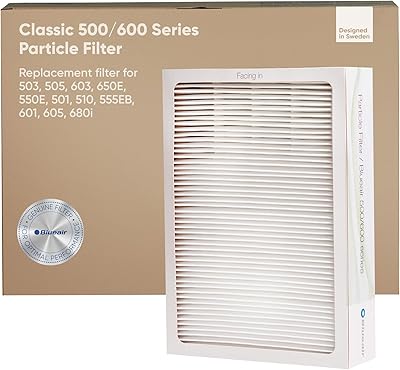 Filtre à particules silencieux blueair hepa pour série classic 500 600 blanc