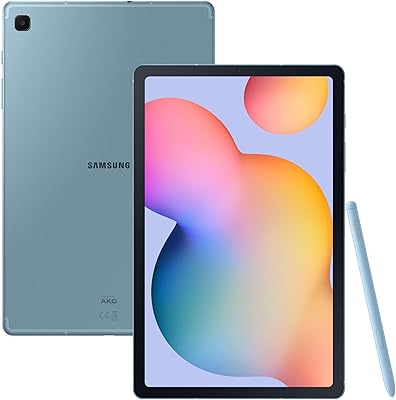 Tablette samsung galaxy tab s6 lite 128 go wi-fi avec système android, bleue