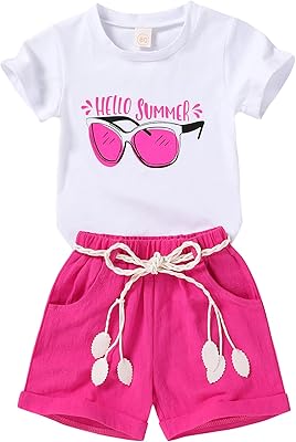 Un ensemble de vêtements pour petites filles composé d'un t-shirt pastèque + d'un