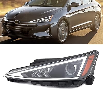 Motor vans club ensemble de phares de rechange pour hyundai elantra sedan 2019