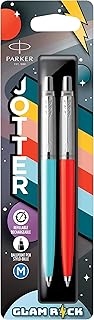 Stylos à bille parker jotter originals | collection glam rock | bleu azur