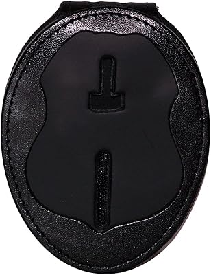 Porte-badge à clip de ceinture de la police des anciens combattants avec poche