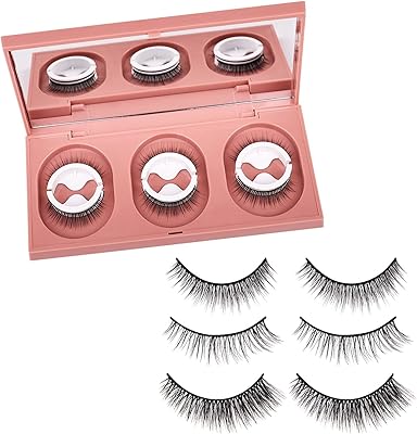 Faux cils autocollants arabes 3 paires de faux cils sans doublure