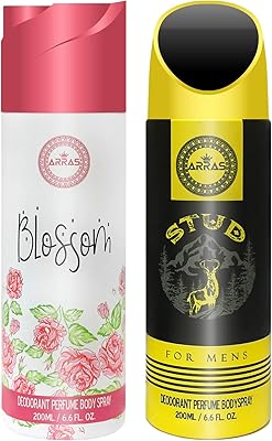 Déodorant pour le corps arras blossom & stud, parfums longue durée, pour femmes