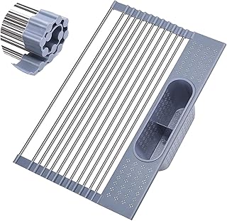 Égouttoir à vaisselle enroulable égouttoir pour évier de cuisine portable
