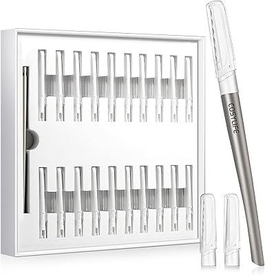 Outil de dermaplaning du visage avec 20 lames remplaçables rasoir facial tondeuse