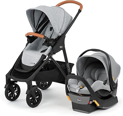 Poussette bébé chicco corso le avec siège et base auto pour bébés