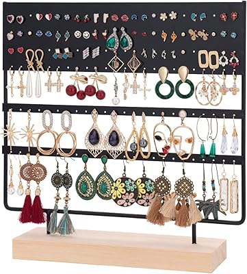 Support de boucles d'oreilles tomface 144 trous organisateur en forme d'arbre présentoir bijoux