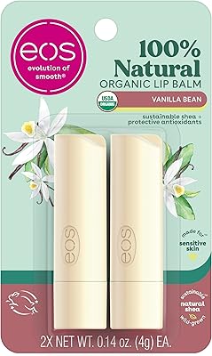 Baume à lèvres biologique eos usda gousse de vanille | soin