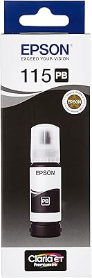 Bouteille d'encre noire epson photo 115 eco tank c13t07d14a