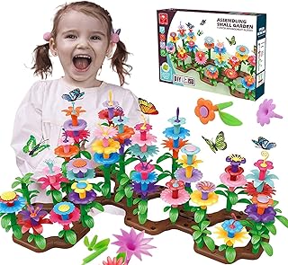 Jouets de construction de jardin de fleurs pour filles âgées de 3 4